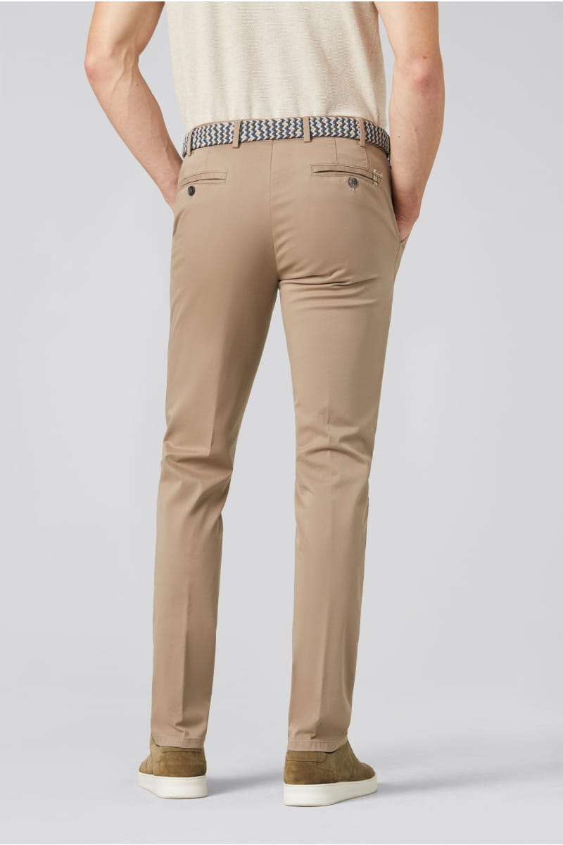 Meyer Pantalone Cammello Meyer In Cotone Fairtrade Modern Fit
