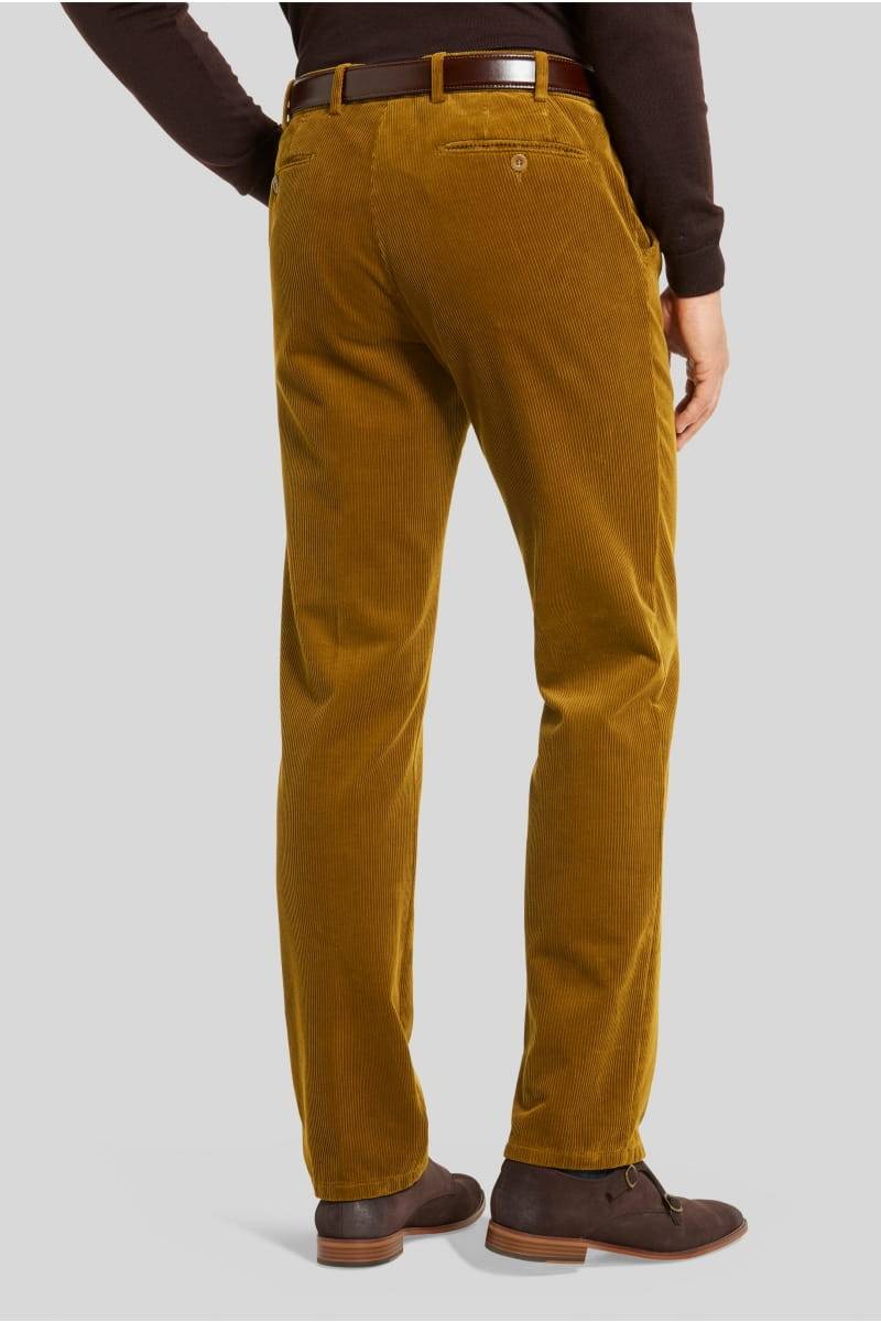Meyer Pantalone Cognac Meyer In Velluto A Coste Luxury Modern Fit