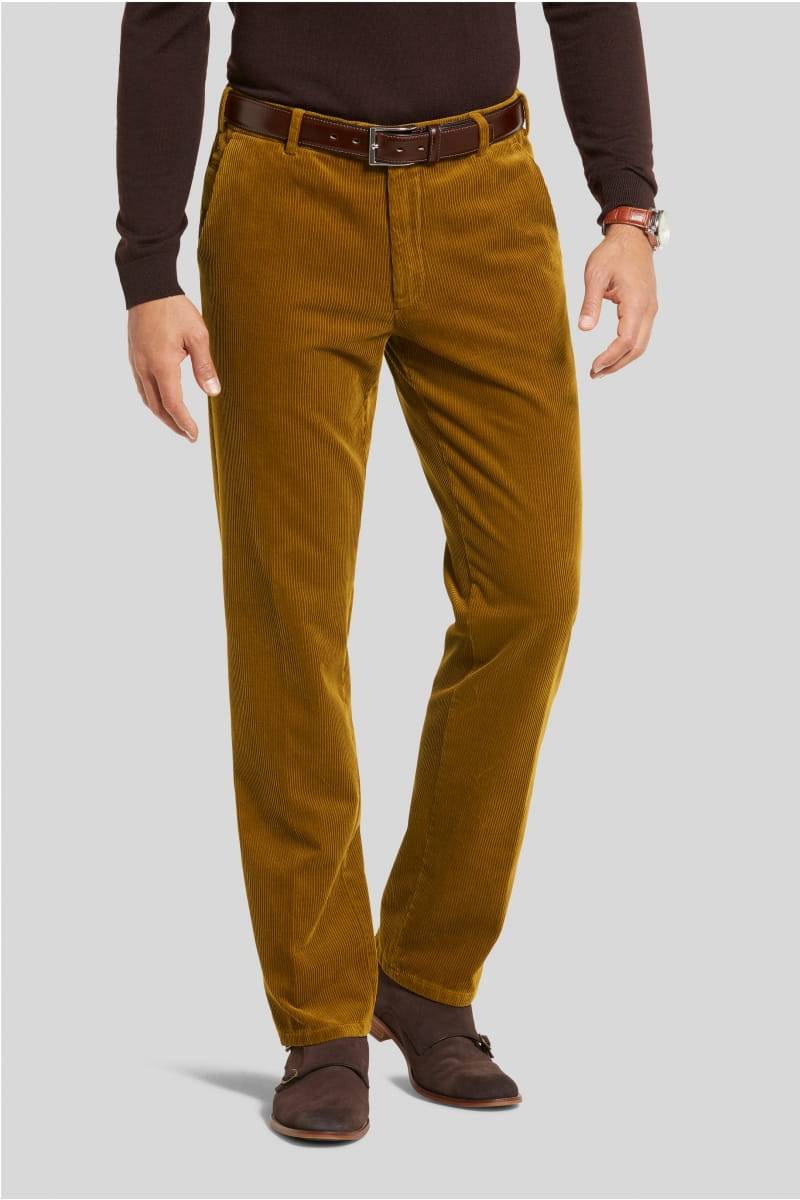 Meyer Pantalone cognac meyer in velluto a coste luxury modern fit