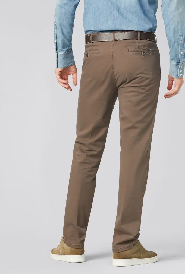 Meyer Pantalone Color Pietra Meyer In Cotone Stretch Drop Quattro Comfort Fit