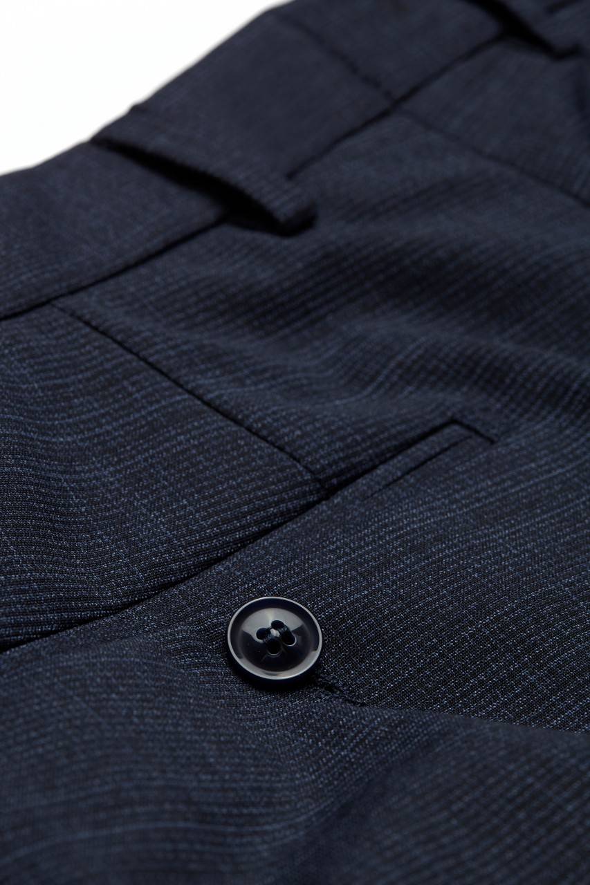 Digel Pantalone Digel Blu Fantasia Principe Di Galles Drop Sei Modern Fit