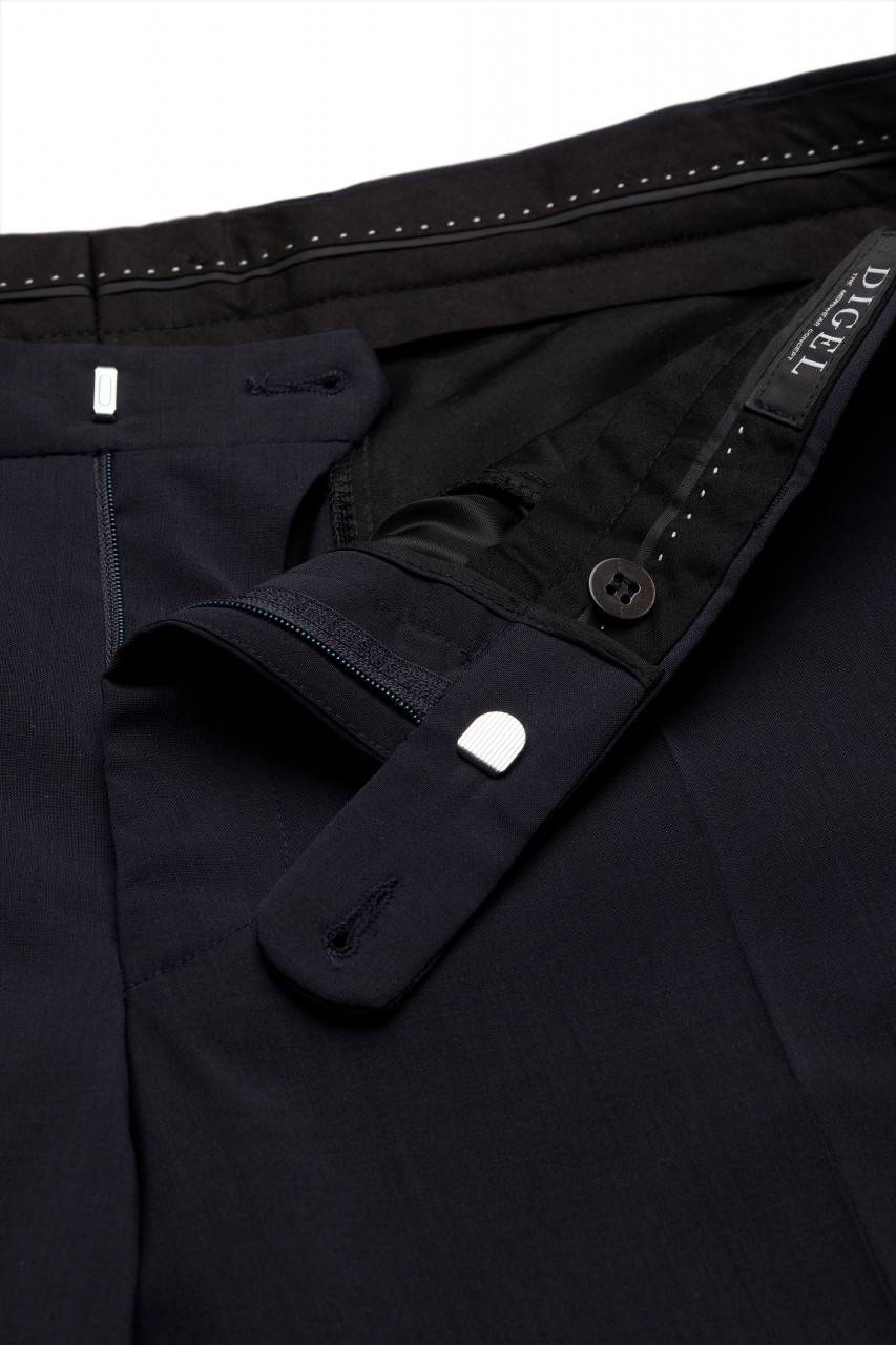 Digel Pantalone Digel Drop Sei Modern Fit In Pura Lana Marzotto 100's