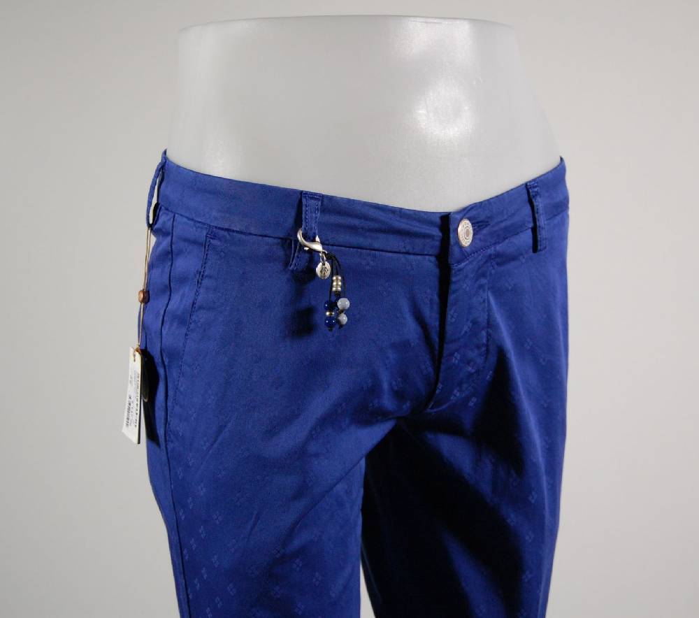 Fradi Pantalone Fradi Slim Fit Jacquard Stretch In Due Colori