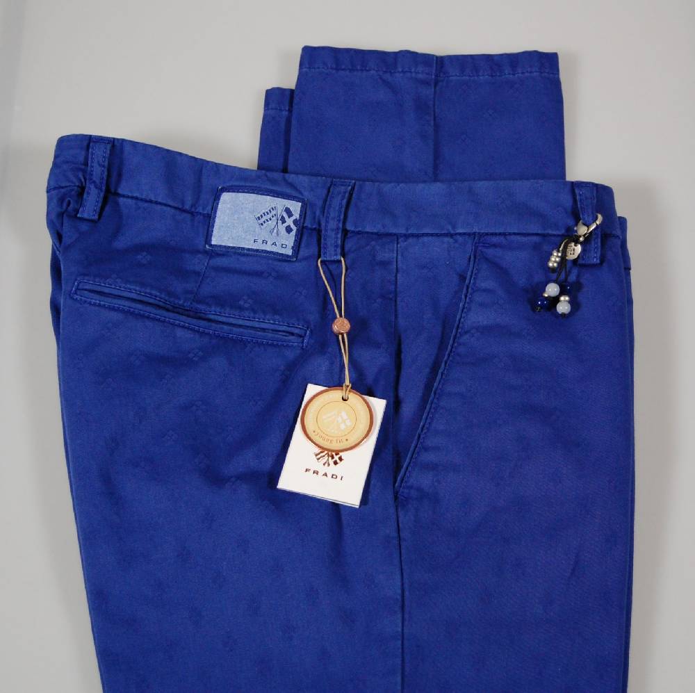 Fradi Pantalone fradi slim fit jacquard stretch in due colori