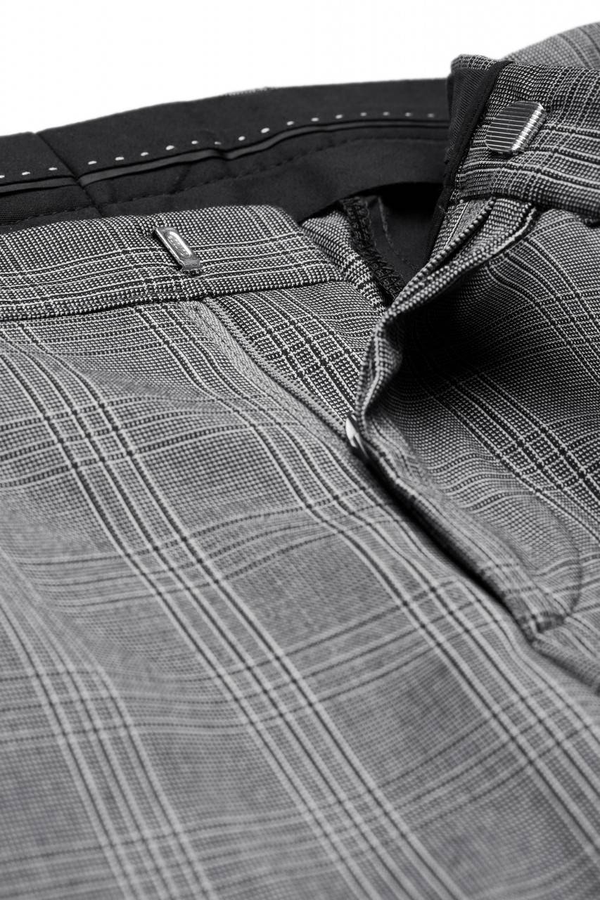 Digel Move Pantalone Grigio A Quadri Digel Extra Slim Fit