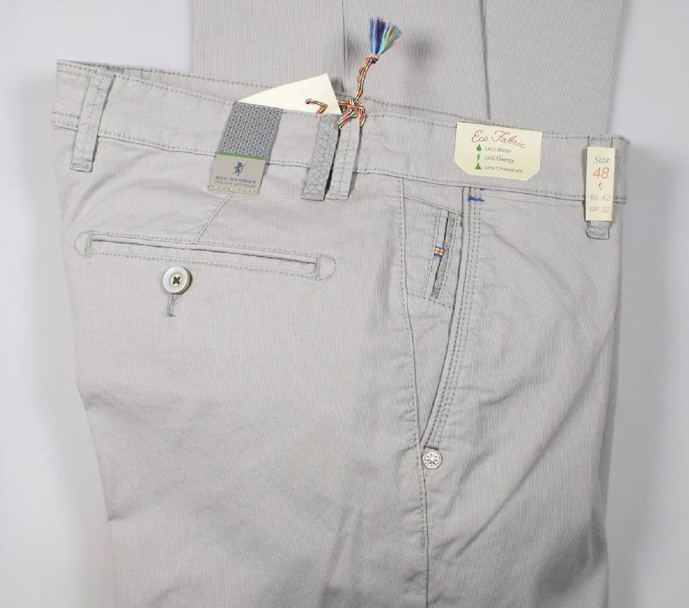 Sea Barrier Pantalone Grigio Chiaro Modern Fit Sea Barrier In Cotone Stretch