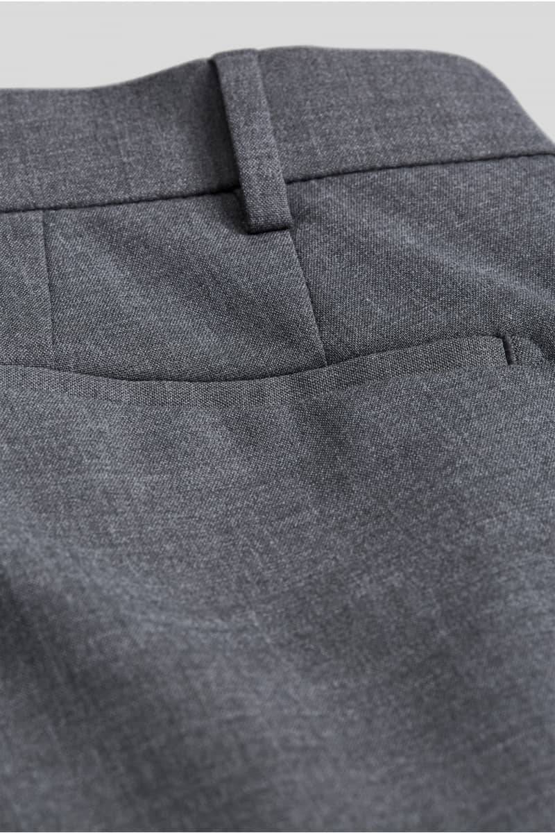 Meyer Pantalone Grigio Medio In Lana Bi-stretch M5 By Meyer Modern Fit