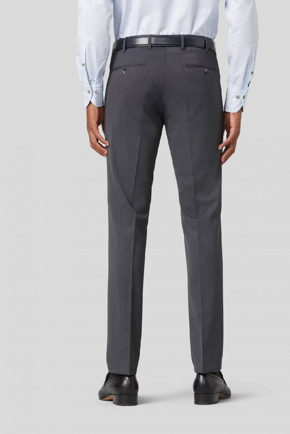 Meyer Pantalone Grigio Medio Meyer Travel Twill Modern Fit