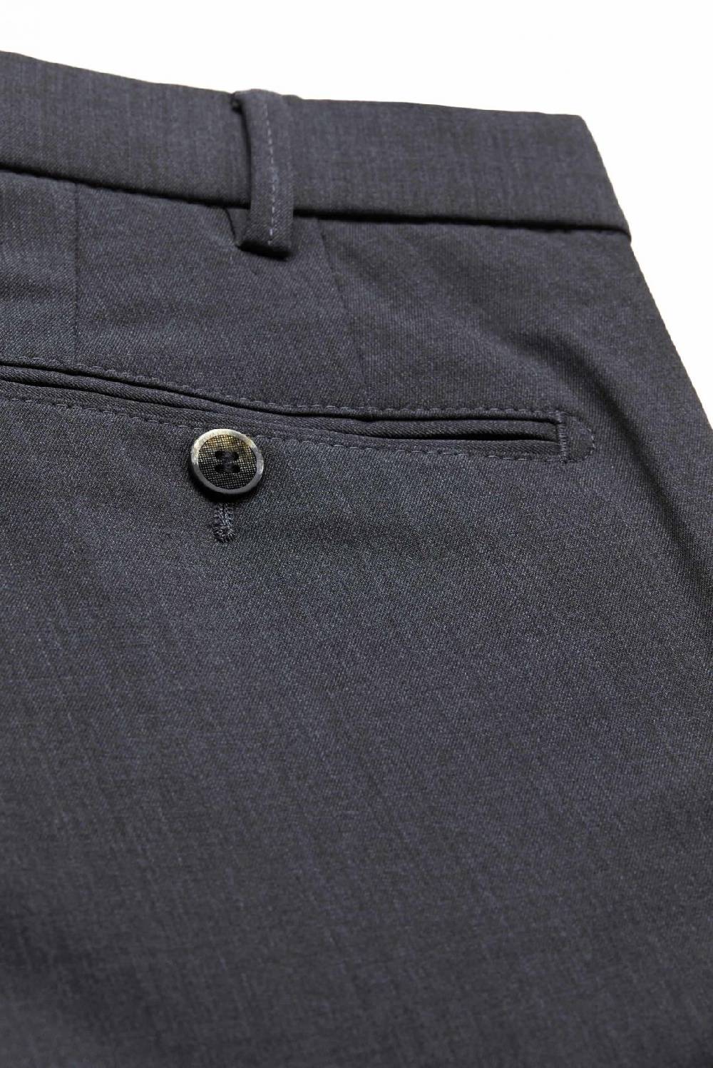 Meyer Pantalone Grigio Medio Meyer Travel Twill Modern Fit