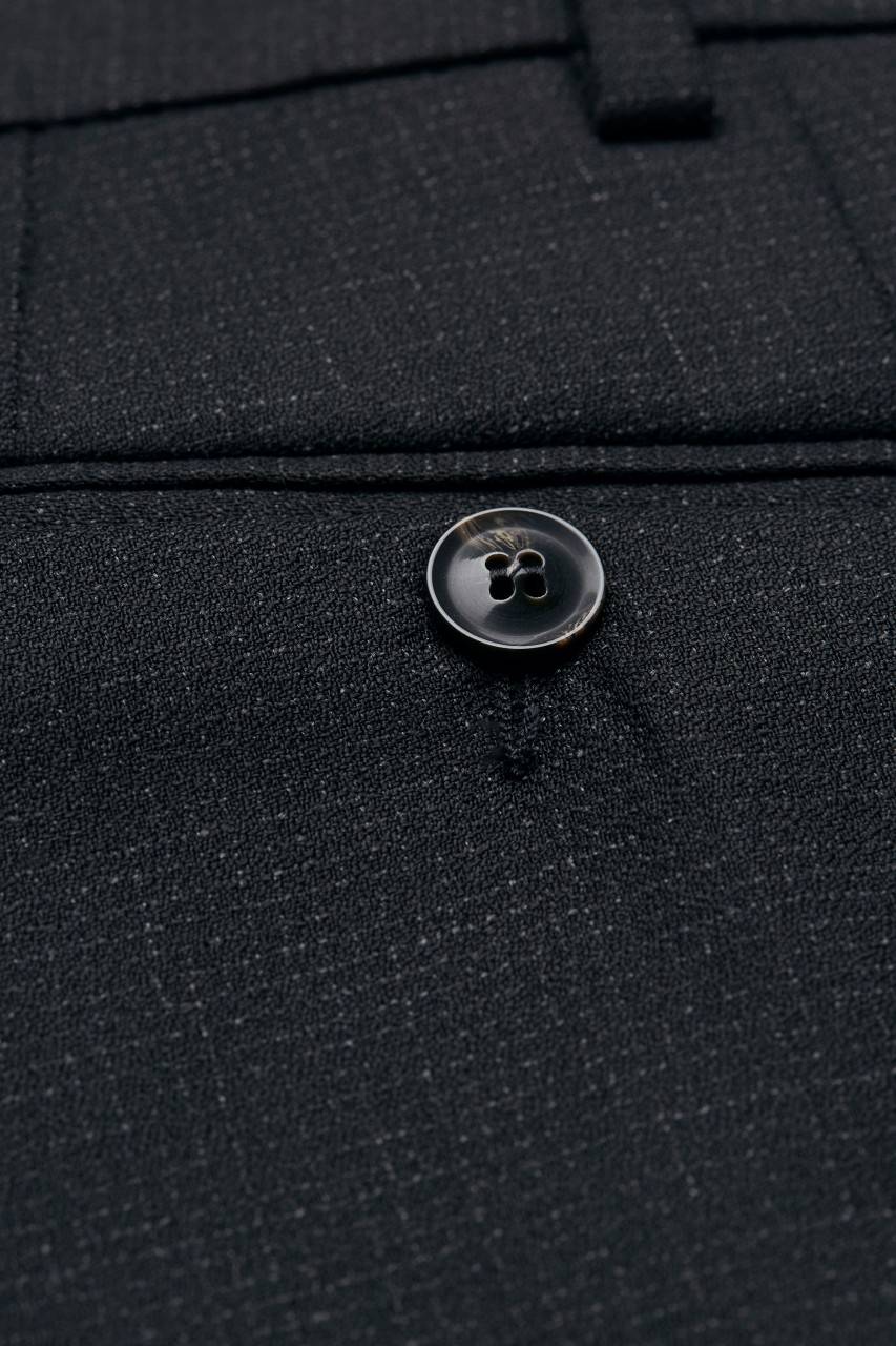 Digel Pantalone Grigio Scuro A Quadretti Digel In Pura Lana