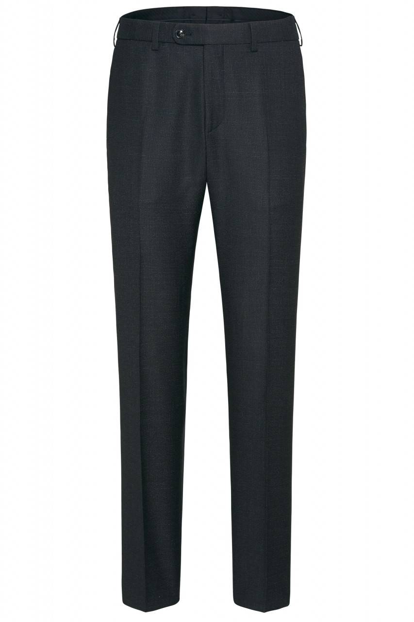 Digel Pantalone grigio scuro a quadretti digel in pura lana