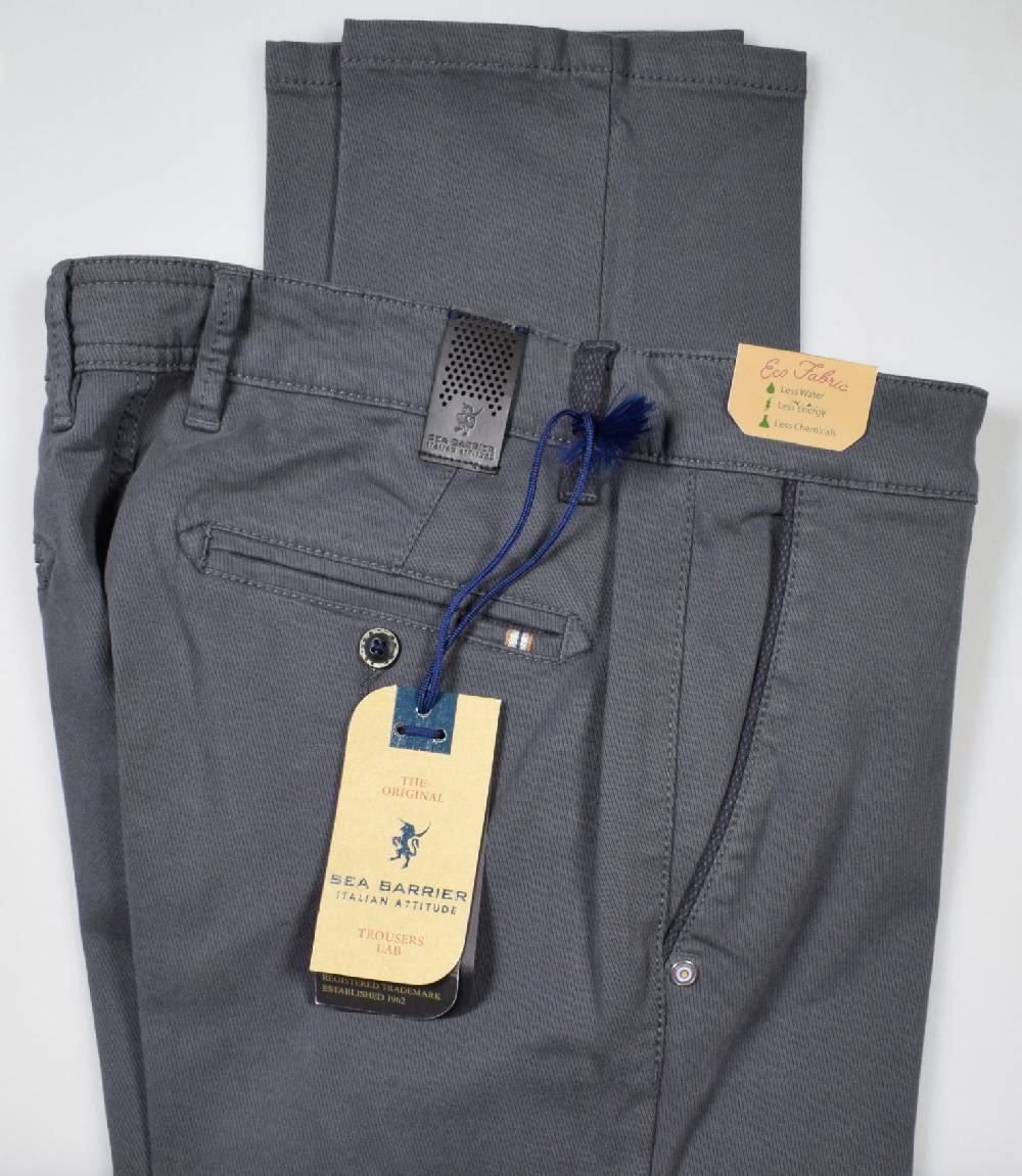 Sea Barrier Pantalone grigio scuro sea barrier tricotina stretch regular fit