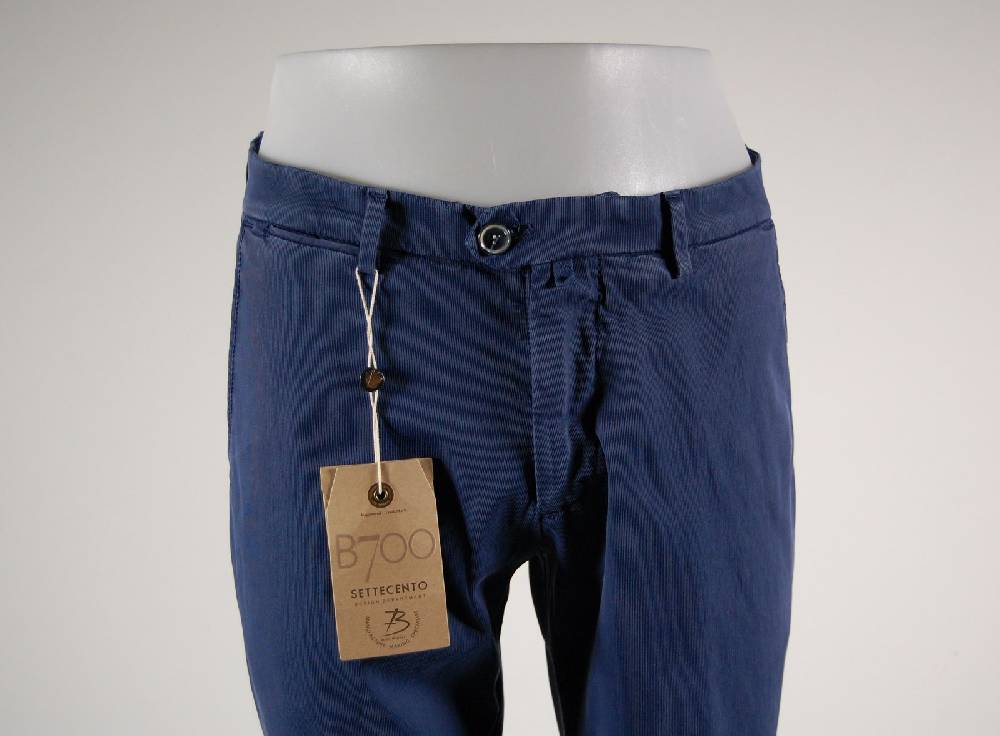 B Settecento Pantalone In Cotone Elasticizzato Bsettecento Tre Colori