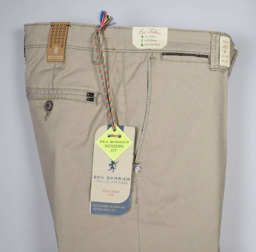Sea Barrier Pantalone In Cotone Reps Stretch Sea Barrier Modern Fit