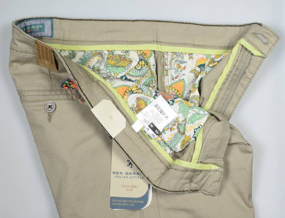 Sea Barrier Pantalone In Cotone Reps Stretch Sea Barrier Modern Fit