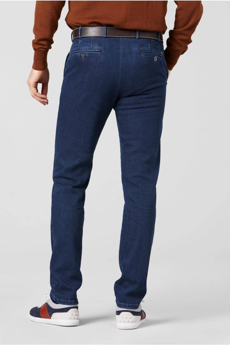 Meyer Pantalone In Denim Flex Meyer Blu Stone Modern Fit