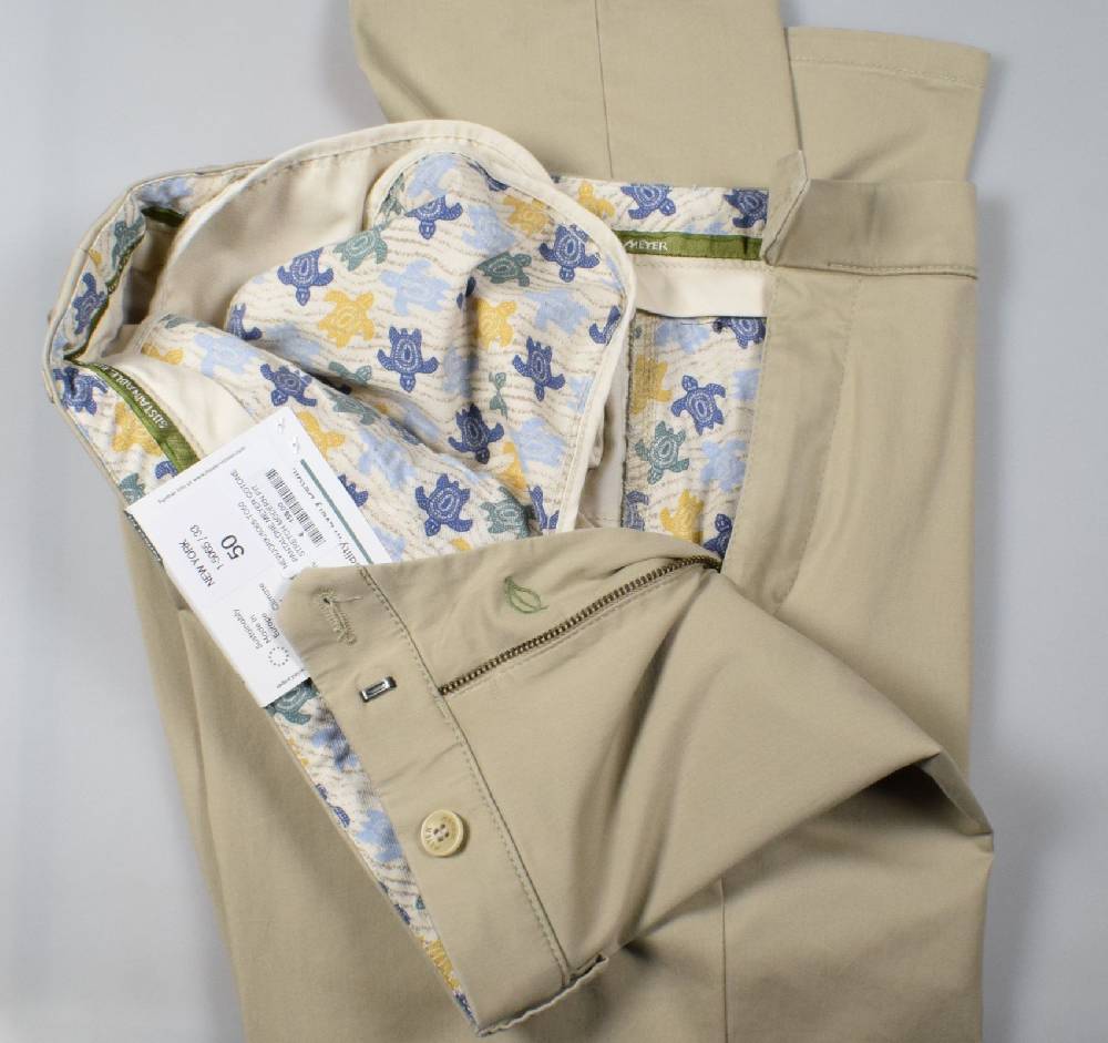 Meyer Pantalone Meyer Beige Cotone Bio Vestibilità Perfetta