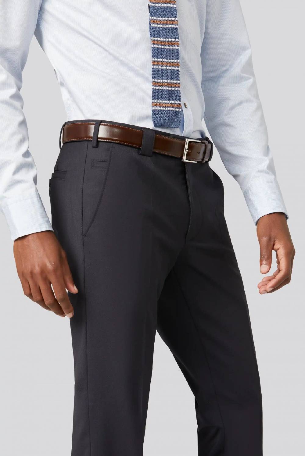 Meyer Pantalone Meyer Blu In Premium Soft Twill Comfort Fit