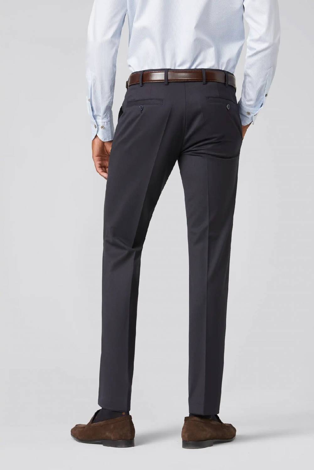 Meyer Pantalone Meyer Blu In Premium Soft Twill Comfort Fit