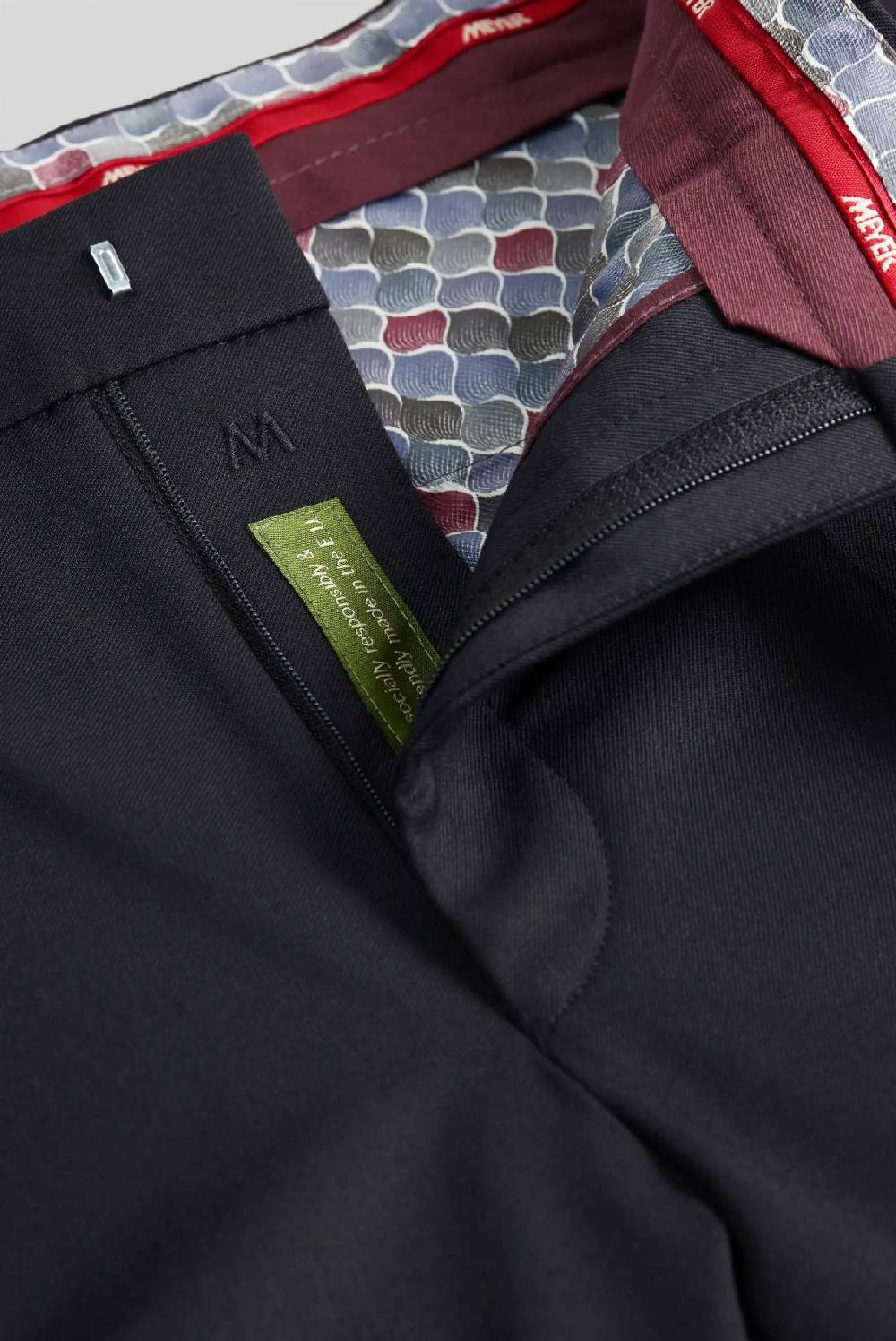 Meyer Pantalone Meyer Blu In Premium Soft Twill Comfort Fit