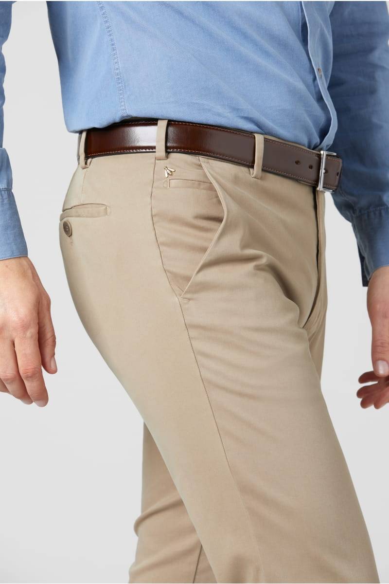 Meyer Pantalone Meyer In Cotone Pima Stretch Modern Fit