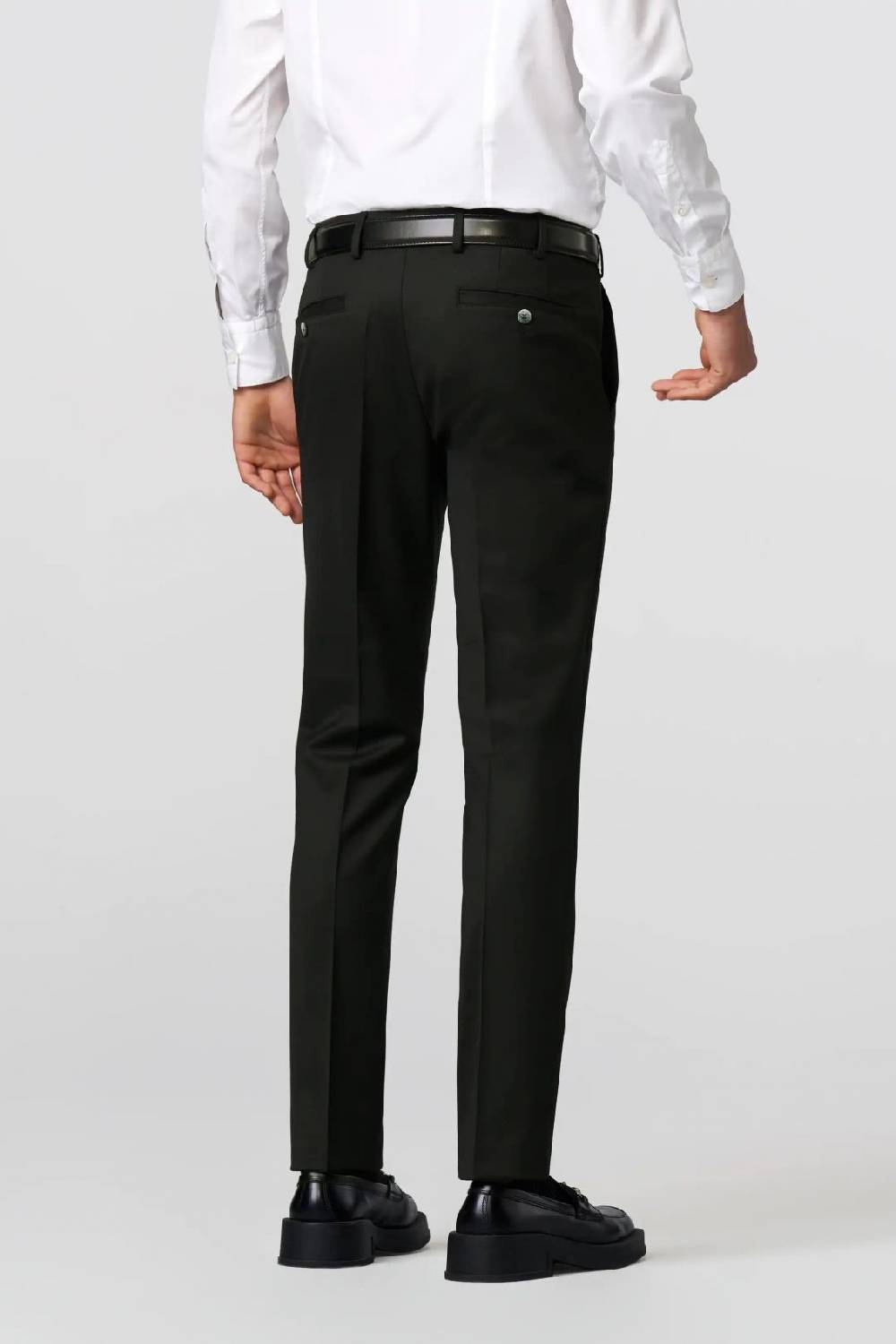 Meyer Pantalone Meyer Nero In Premium Soft Twill Comfort Fit