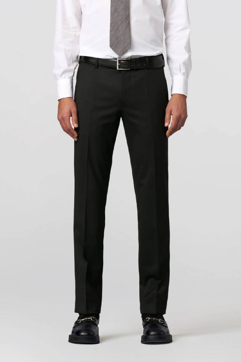 Meyer Pantalone meyer nero in premium soft twill comfort fit