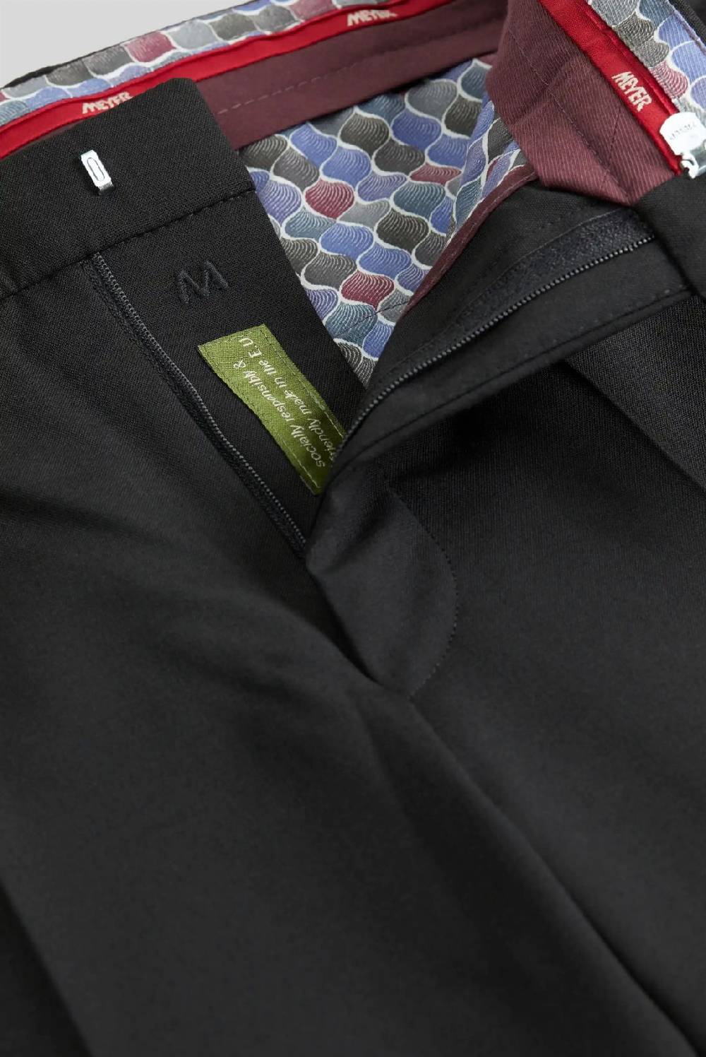 Meyer Pantalone Meyer Nero Regular Tropical Comfort Fit