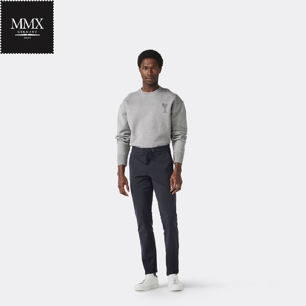 MMX Germany Pantalone Mmx Jogger Blu Slim Fit In Jersey