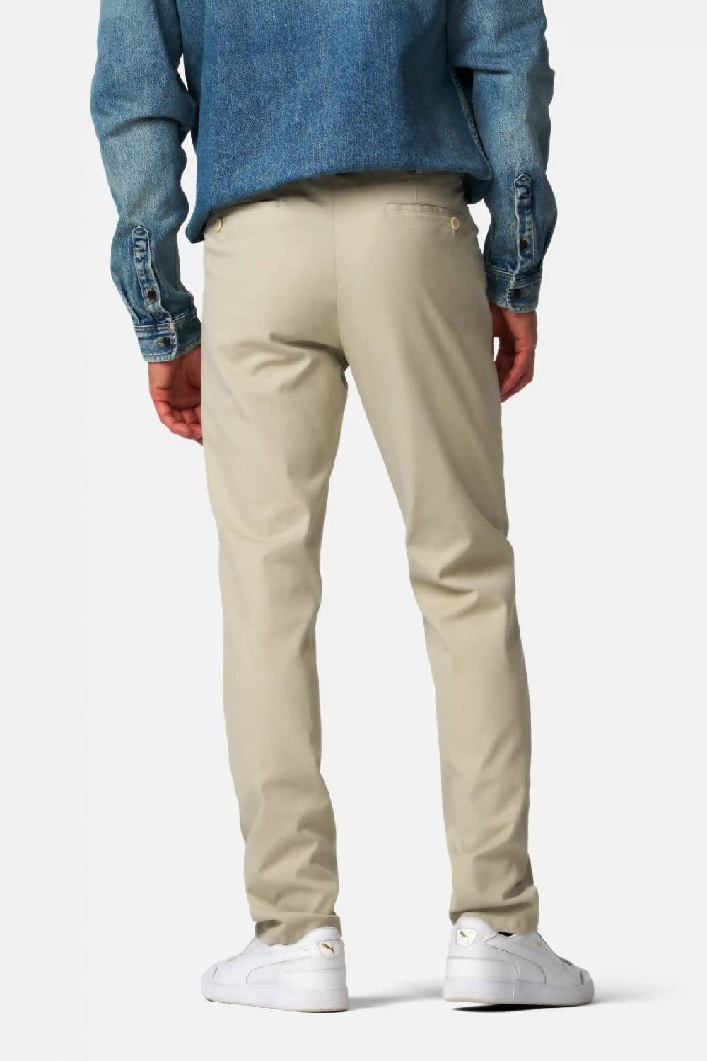 Meyer Pantalone Modern Fit Beige Meyer Cotone Microstruttura Stretch