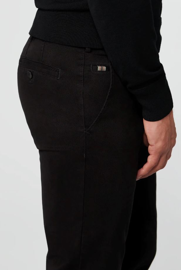 Meyer Pantalone Nero Meyer In Cotone Stretch Drop Quattro Comfort Fit