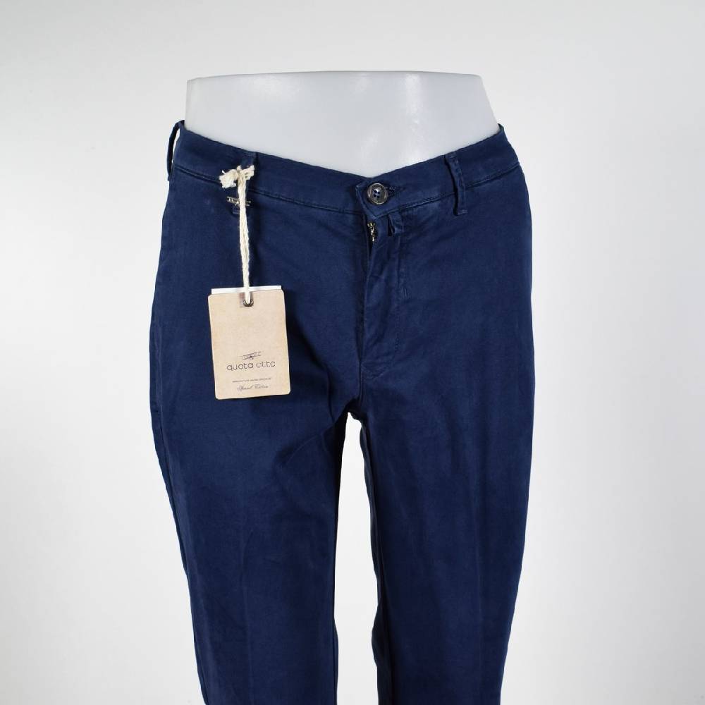Quota Otto Pantalone Quota Otto Slim Fit Cotone Stretch In Quattro Colori