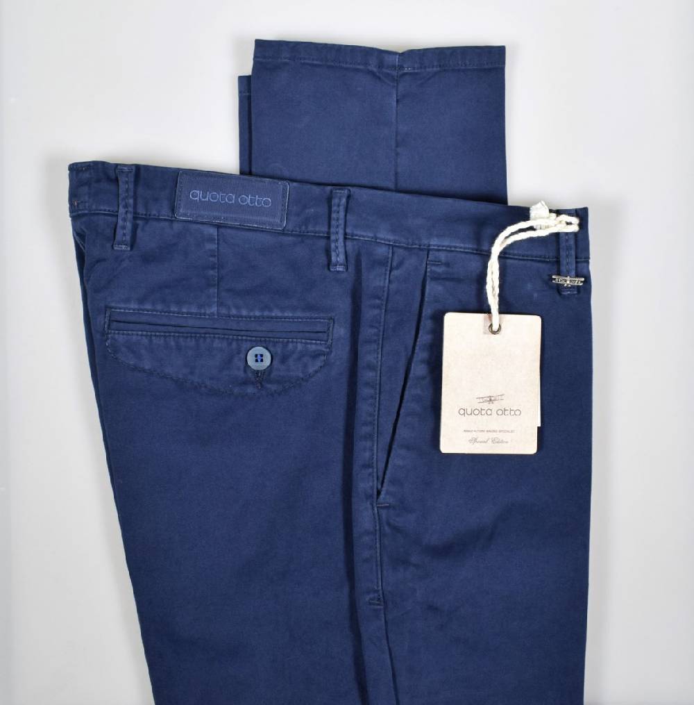 Quota Otto Pantalone Quota Otto Slim Fit Cotone Stretch In Quattro Colori