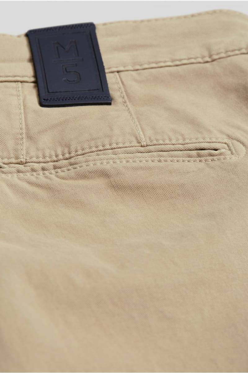 Meyer Pantalone Regular Fit Beige Cotone Bio Stretch M5 By Meyer