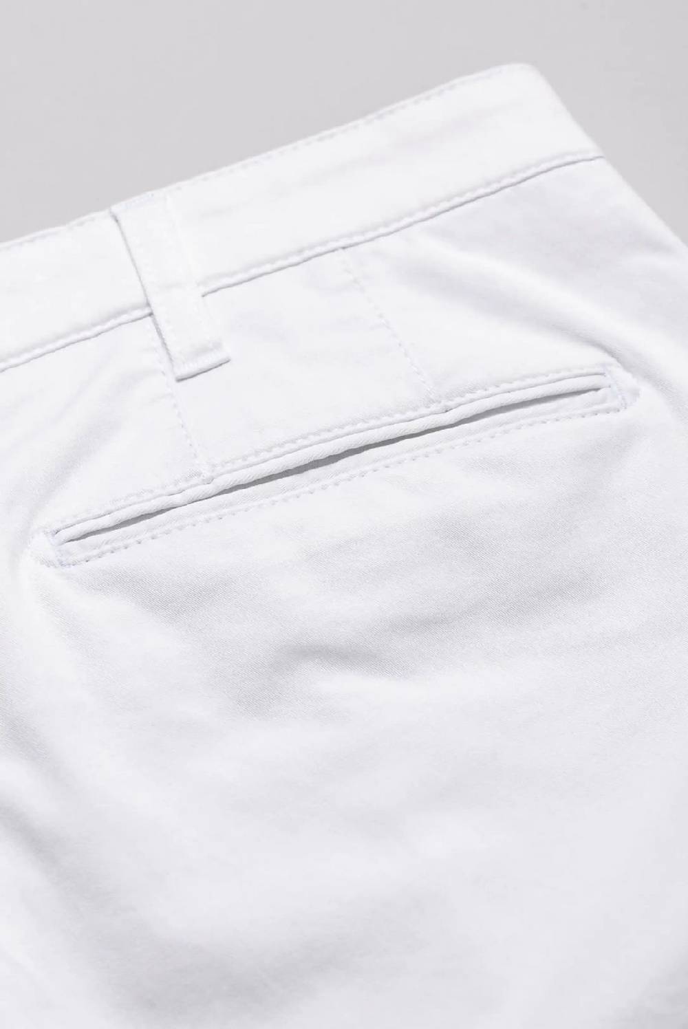 Meyer Pantalone Regular Fit Bianco Cotone Bio Stretch M5 By Meyer