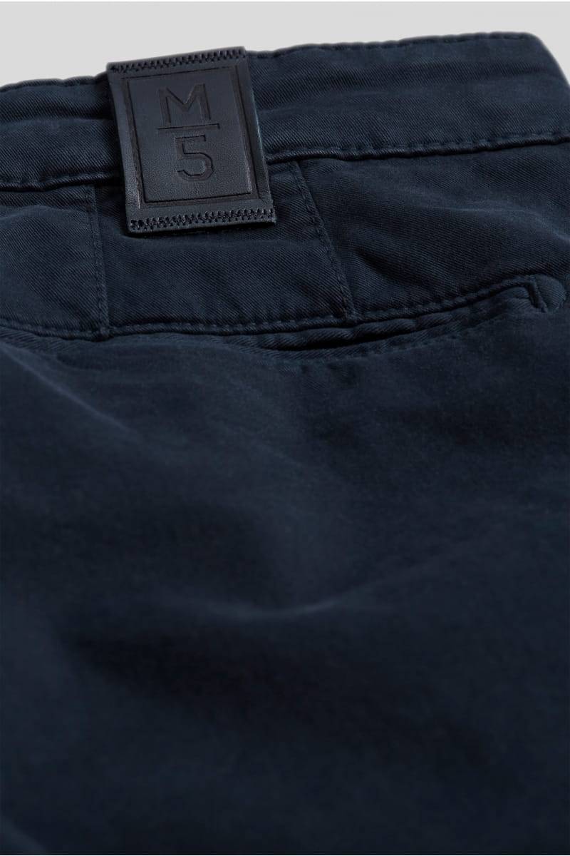 Meyer Pantalone Regular Fit Blu Cotone Bio Stretch M5 By Meyer