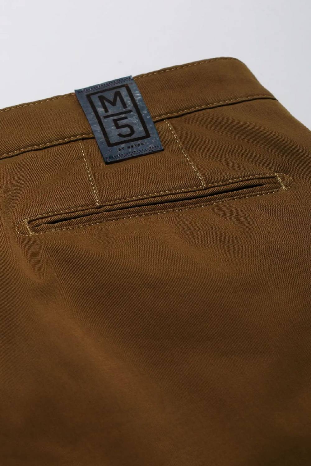 Meyer Pantalone Regular Fit Caramello Cotone Bio Stretch M5 By Meyer