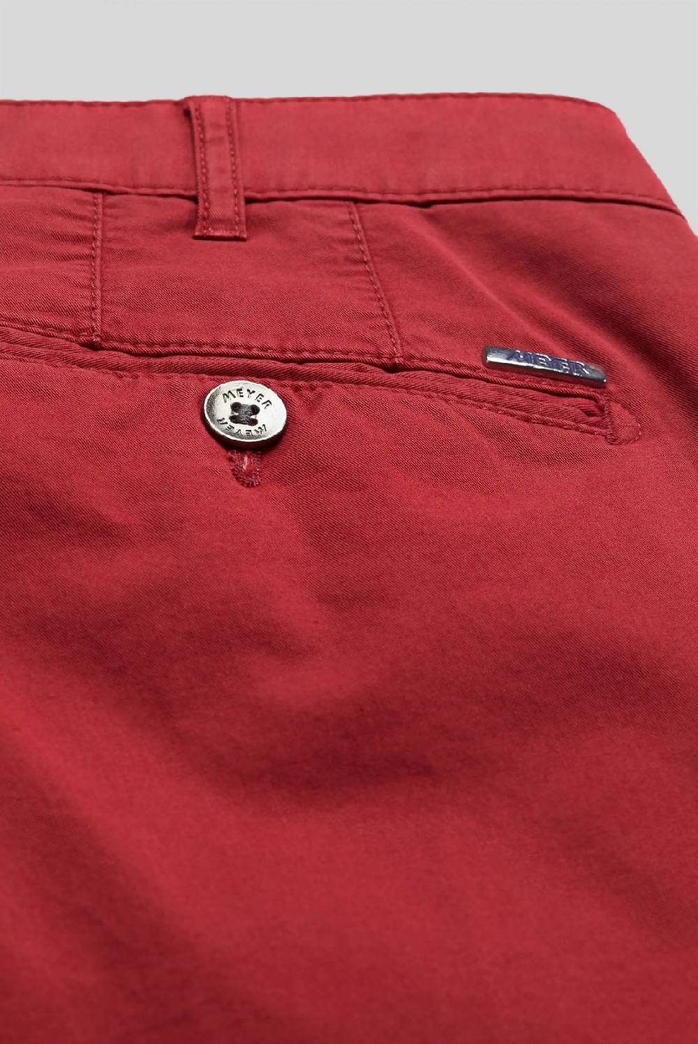 Meyer Pantalone Rosso Meyer Cotone Bio Stretch Modern Fit