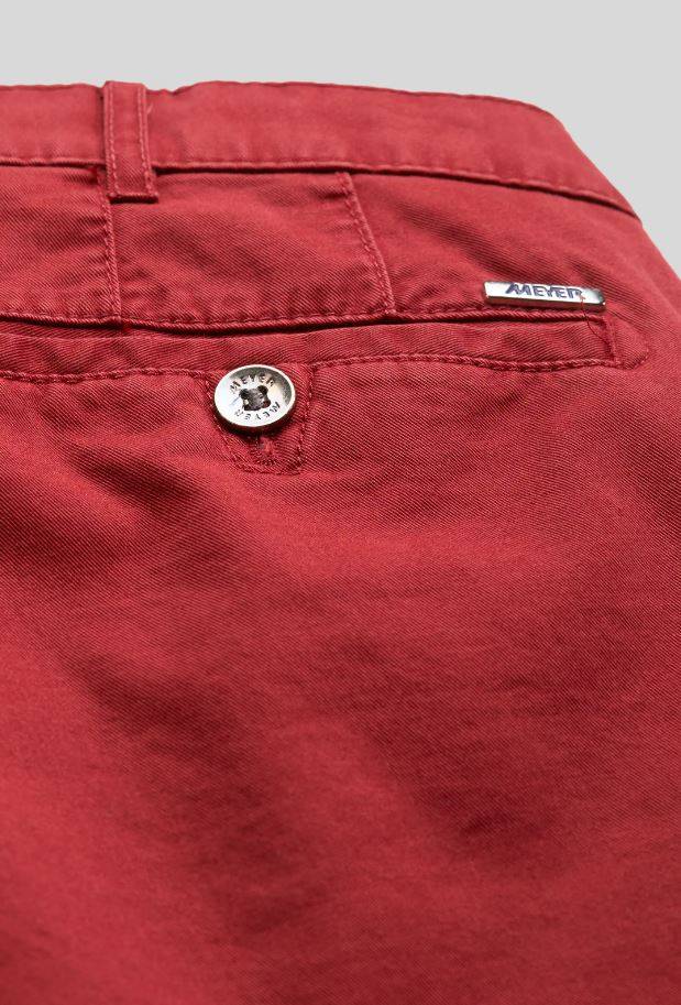 Meyer Pantalone Rosso Meyer In Cotone Stretch Drop Quattro Comfort Fit