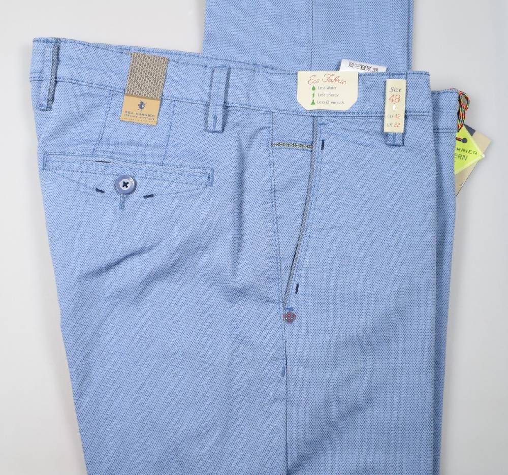 Sea Barrier Pantalone sea barrier azzurro chiaro cotone nido d'ape stretch