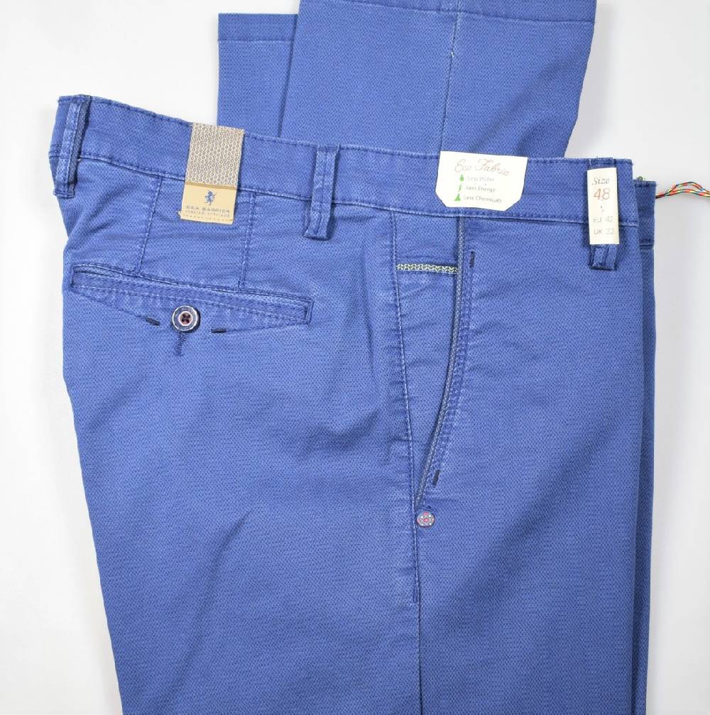 Sea Barrier Pantalone sea barrier blu marine cotone nido d'ape stretch