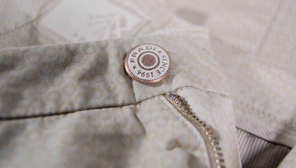 Fradi Pantalone Slim Fit Fradi Micro Fantasia Cotone Stretch