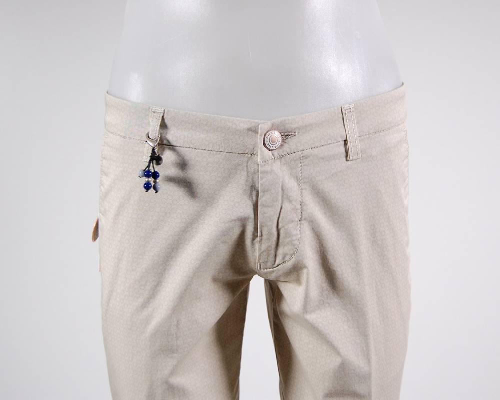 Fradi Pantalone slim fit fradi micro fantasia cotone stretch