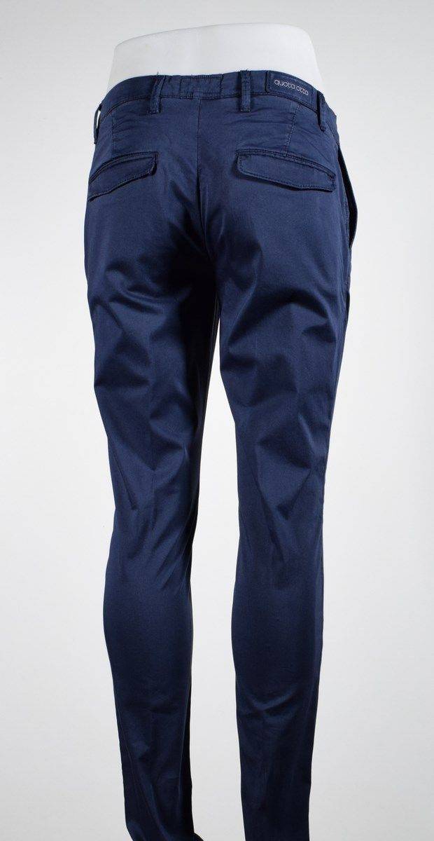 Quota Otto Pantalone Slim Fit Quota Otto Cotone Stretch In Tre Colori