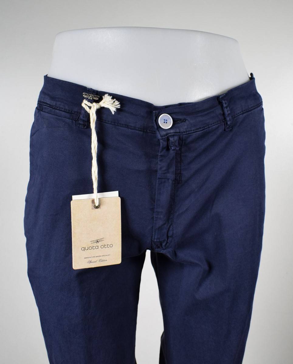 Quota Otto Pantalone Slim Fit Quota Otto In Cotone Stretch Slim Fit