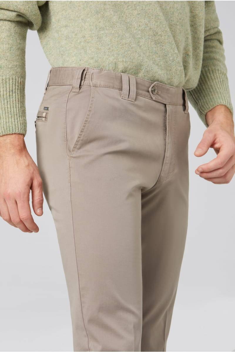 Meyer Pantalone Tortora Meyer In Cotone Fairtrade Modern Fit