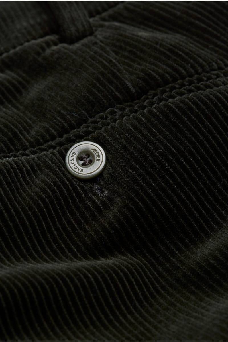 Meyer Pantalone Verde Scuro Meyer In Velluto A Coste Luxury Modern Fit