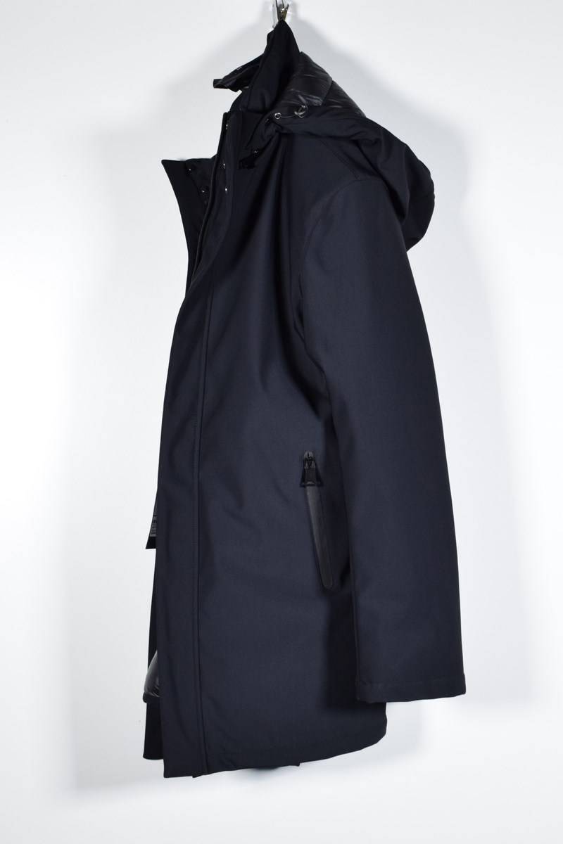 Adimari Parka Adimari Slim Fit Con Cappuccio Staccabile In Eco Piuma