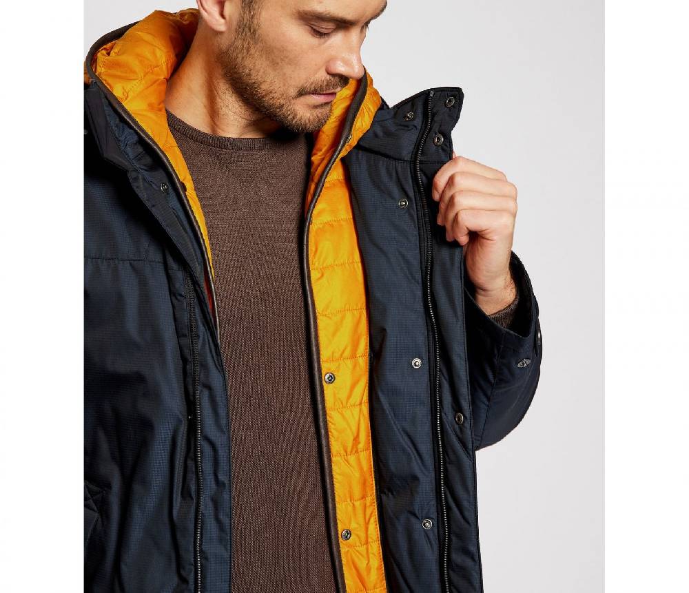 Bugatti Parka Blu Bugatti Con Cappuccio Staccabile Modern Fit