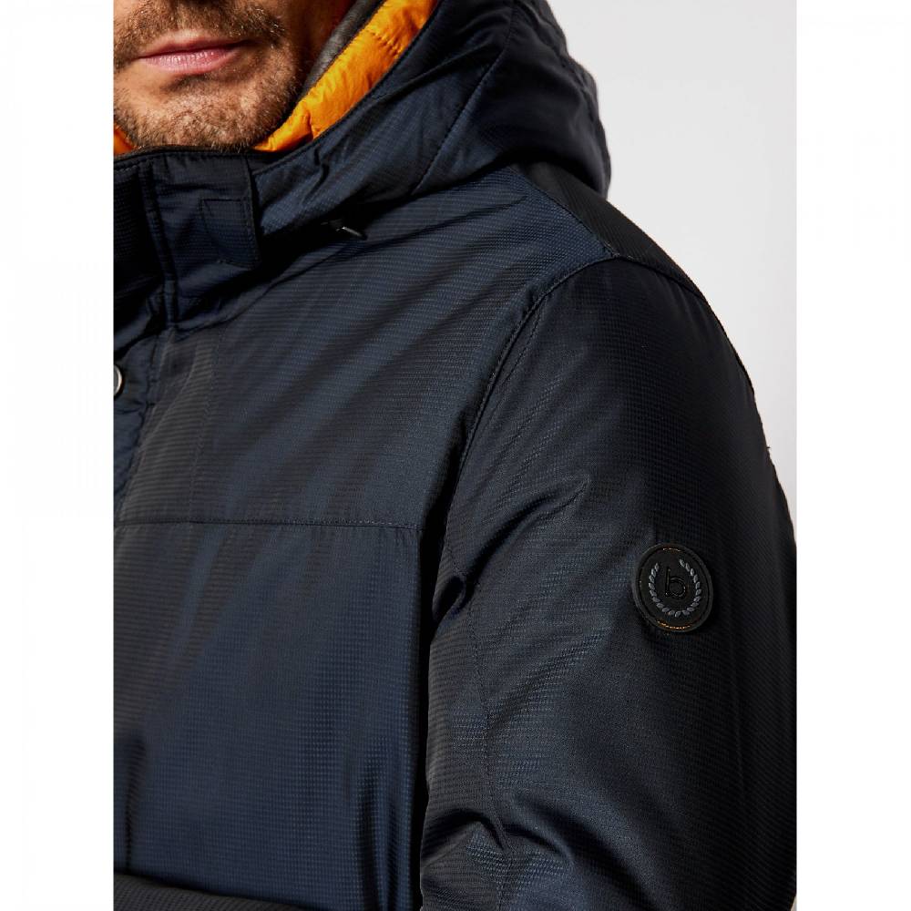 Bugatti Parka Blu Bugatti Con Cappuccio Staccabile Modern Fit